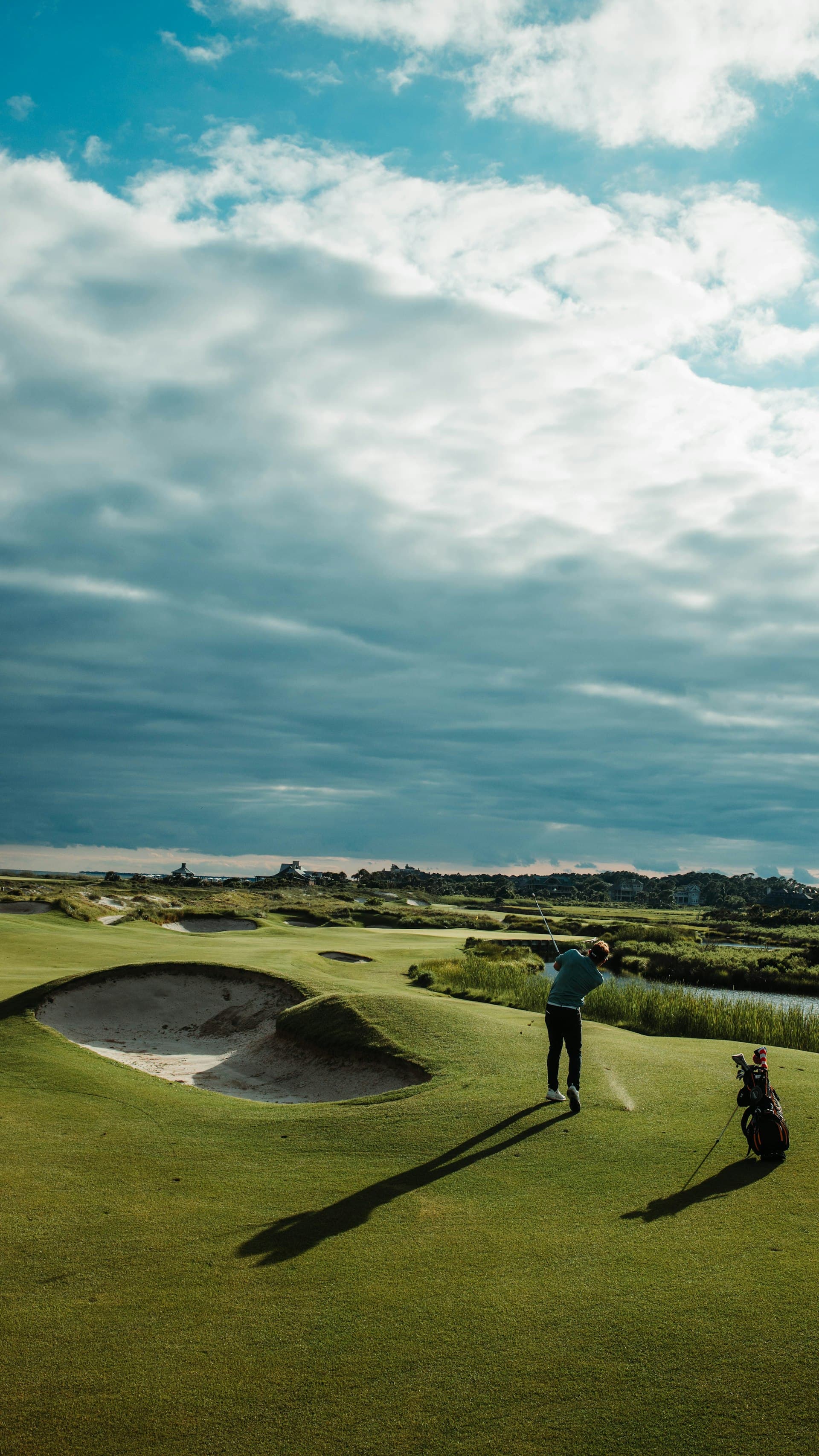 Golf course at dawn